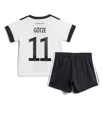 Tyskland Mario Gotze #11 babykläder Hemmatröja barn VM 2022 Korta ärmar (+ Korta byxor)